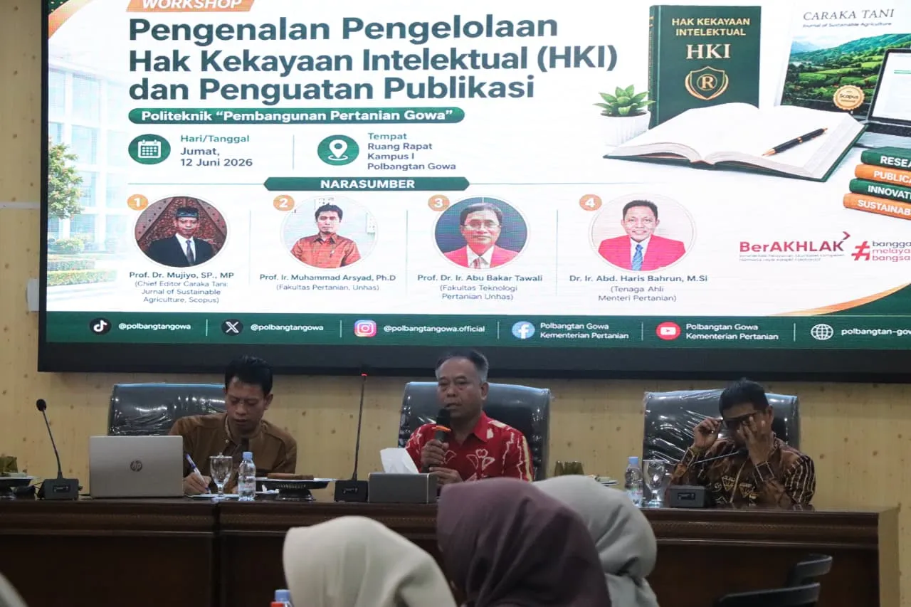 Kementan Gelar Workshop Pengenalan Pengelolaan Hak Kekayaan Intelektual (HKI) dan Penguatan Publikasi