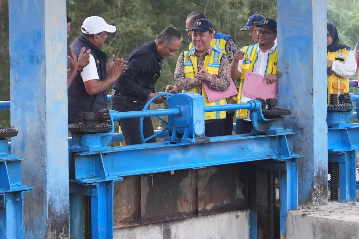 Menteri PU Uji Coba Irigasi Pante Lhong, Aliri 6.562 Hektare Sawah