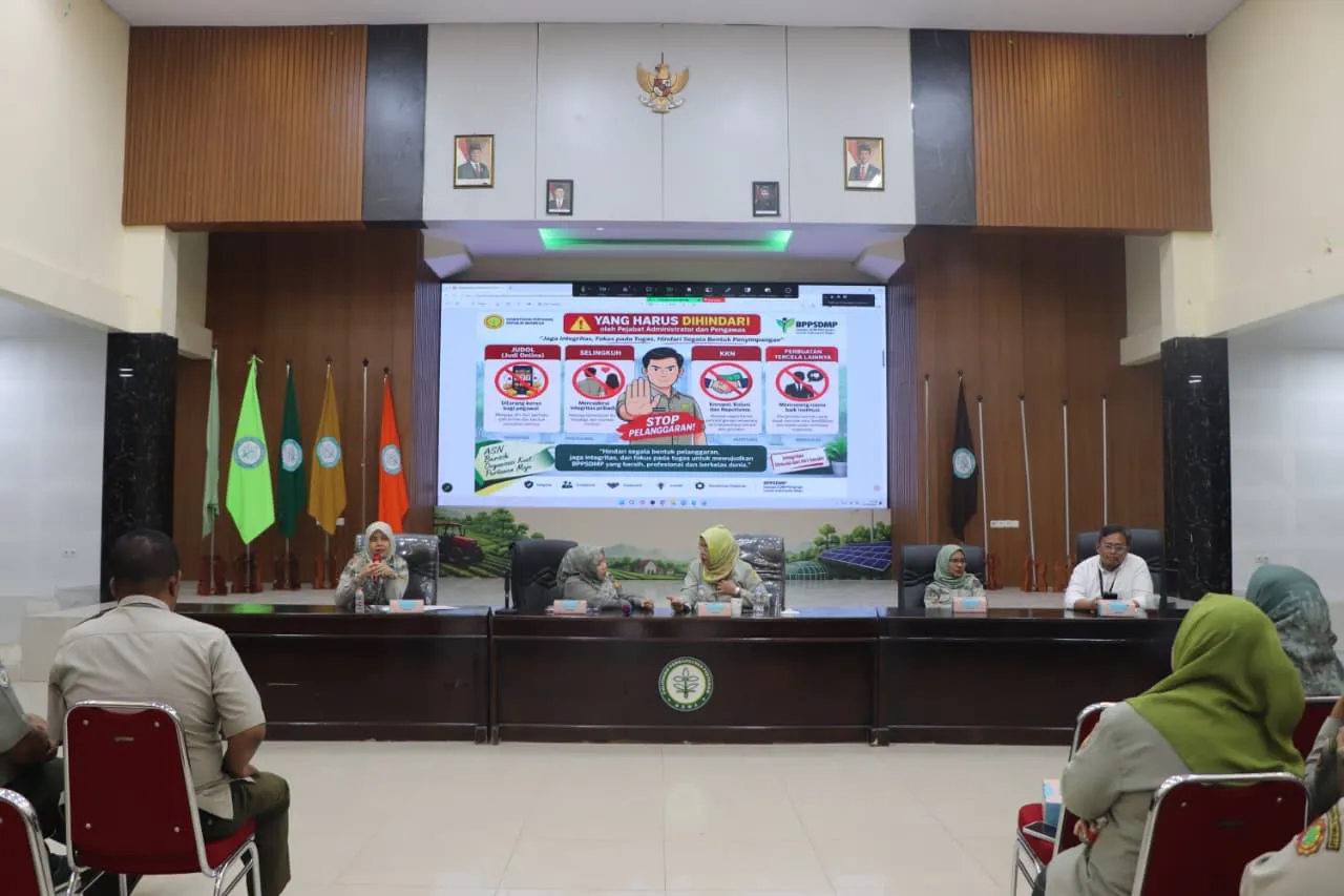 Polbangtan Kementan Perkuat Integritas Pegawai, Tegaskan Komitmen Tolak Judi Online